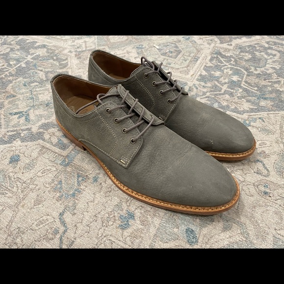 J&M 1850 | Shoes | Jm 85 Mens Lace Up Leather Gray Oxfords  display picture 3